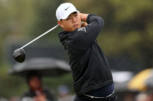 Tom Kim at The Open Championship 2023 (via Getty Images)