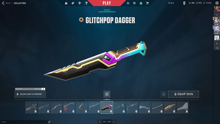 Valorant GlitchPop skins ranked from worst to best