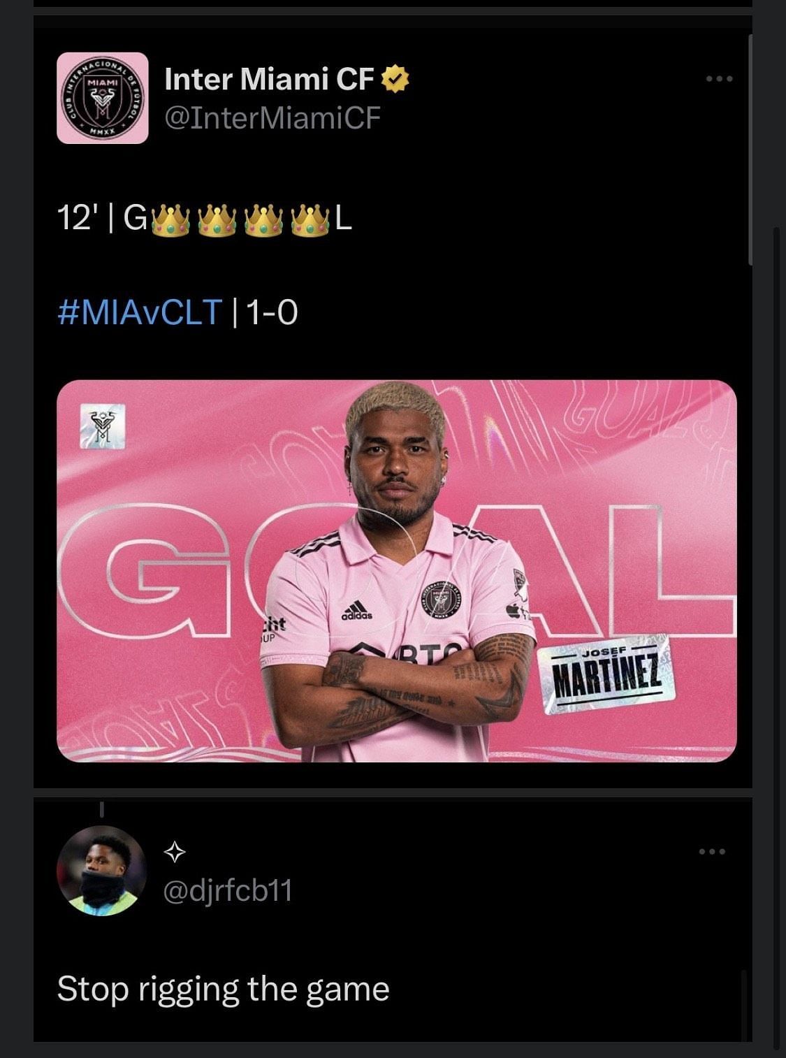 Martinez converted the spot-kick with aplomb.