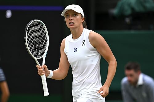 Iga Swiatek at the 2023 Wimbledon Championship