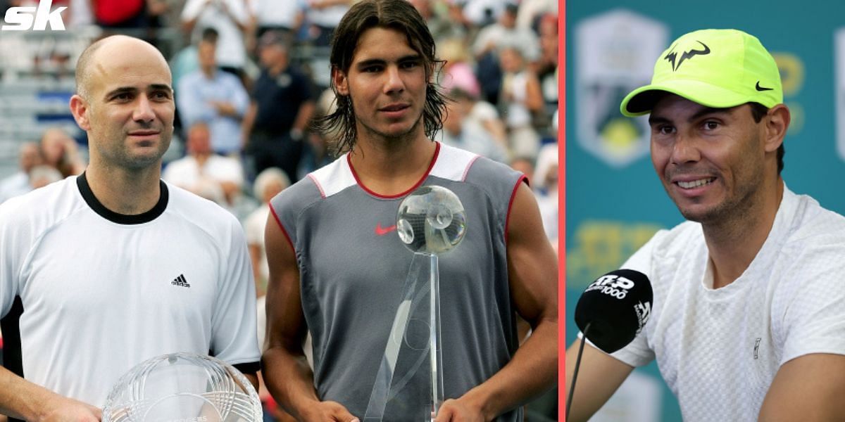 Rafael Nadal won his first hard-court title by beating Andre Agassi in the final in Montreal