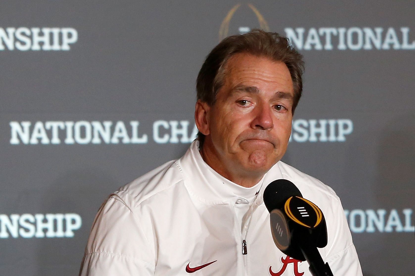 Alabama Crimson Tide football team head coach Nick Saban