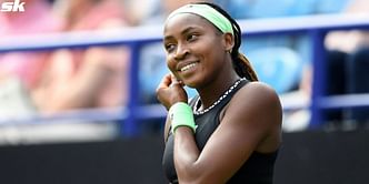 "I was like, gurl bffr" - Coco Gauff jokes about her struggle to hold serve during win against Linda Noskova in Cincinnati Open