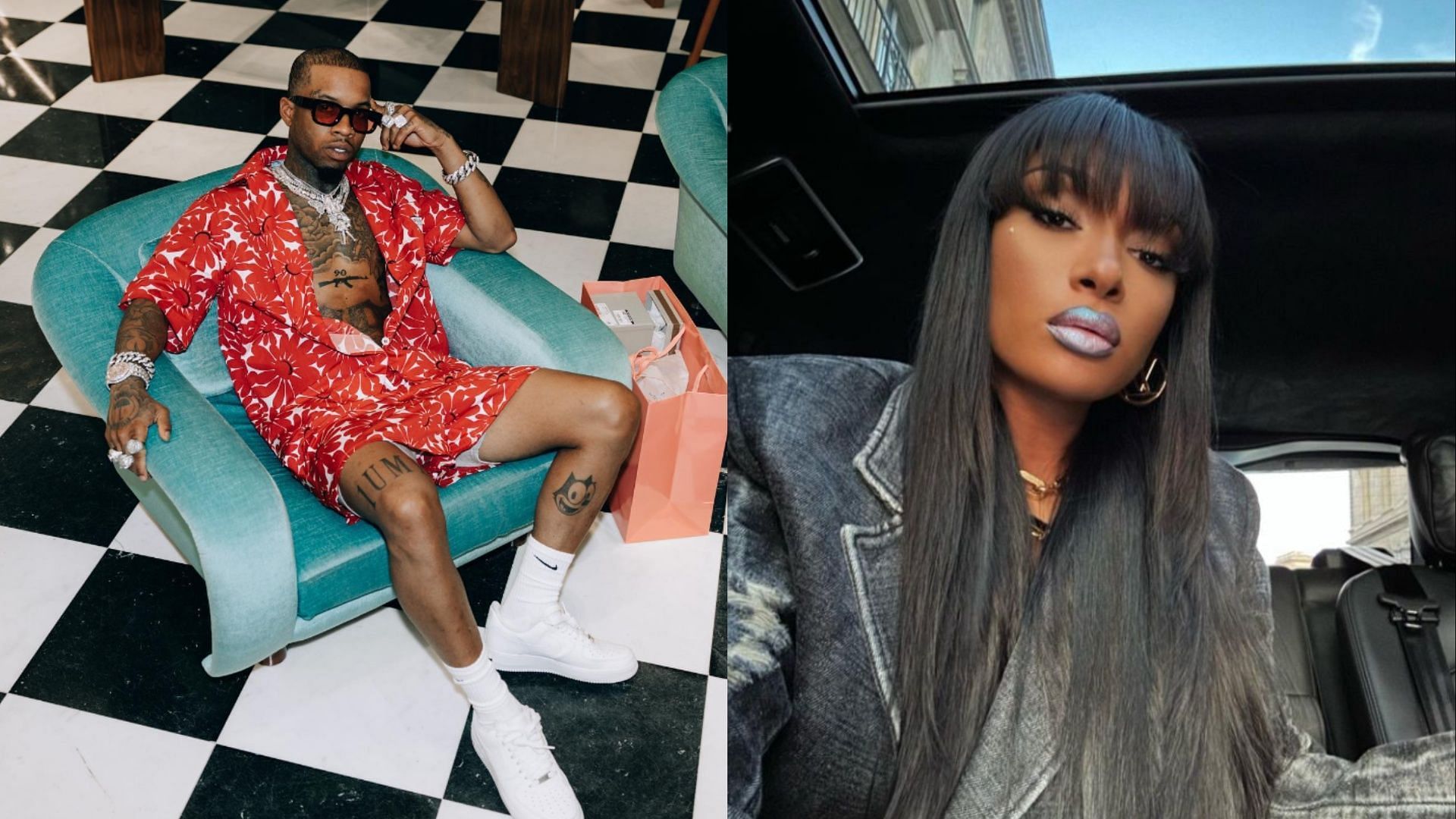 Tory Lanez has been sentenced to 10 years in prison for shooting Megan Thee Stallion. (Image via Instagram/torylanez/theestallion)