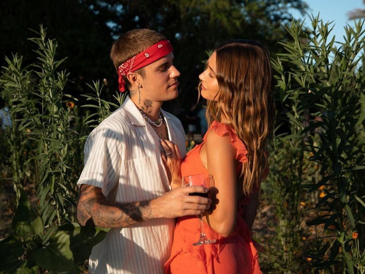 A still from Justin Bieber and Hailey Baldwin