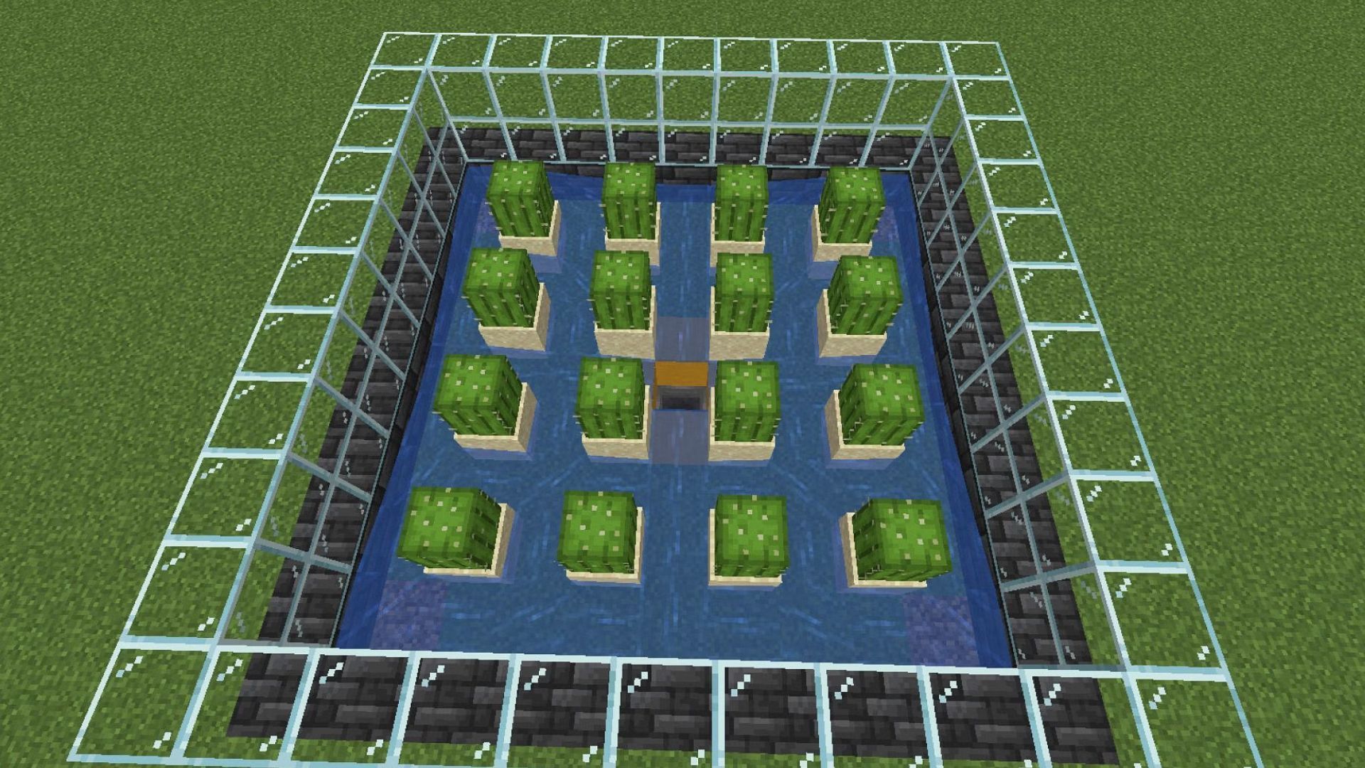 Cacti farm in Minecraft (Image via Mojang Studios)