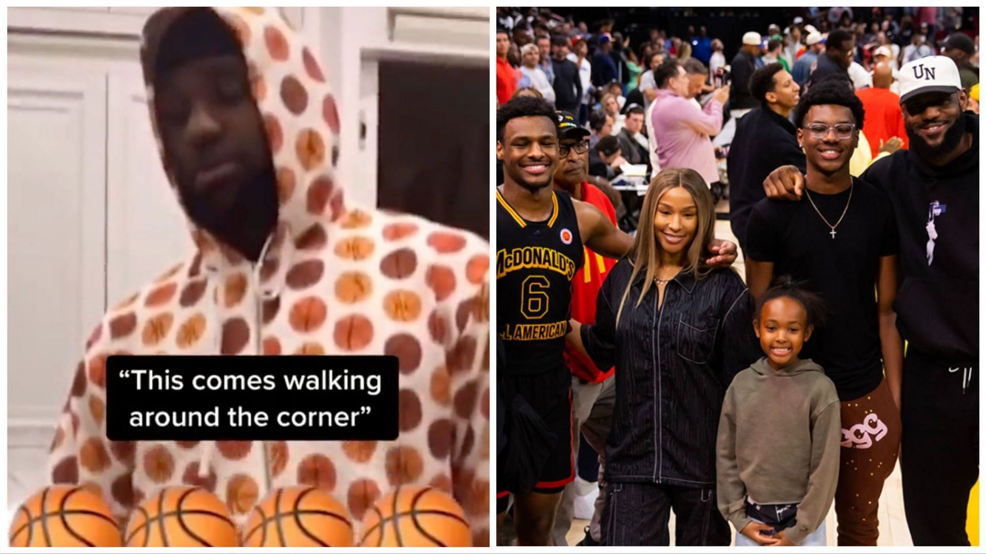 LeBron James was roasted by his wife for his outfit.