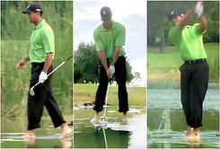 “Obviously based on a true story” – When a Tiger Woods commercial left fans in awe as it showed the ace golfer walking on water