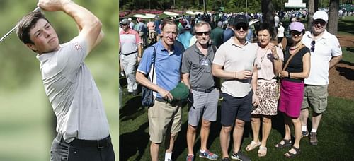 Viktor Hovland with his family (Image via Norsk Golf)