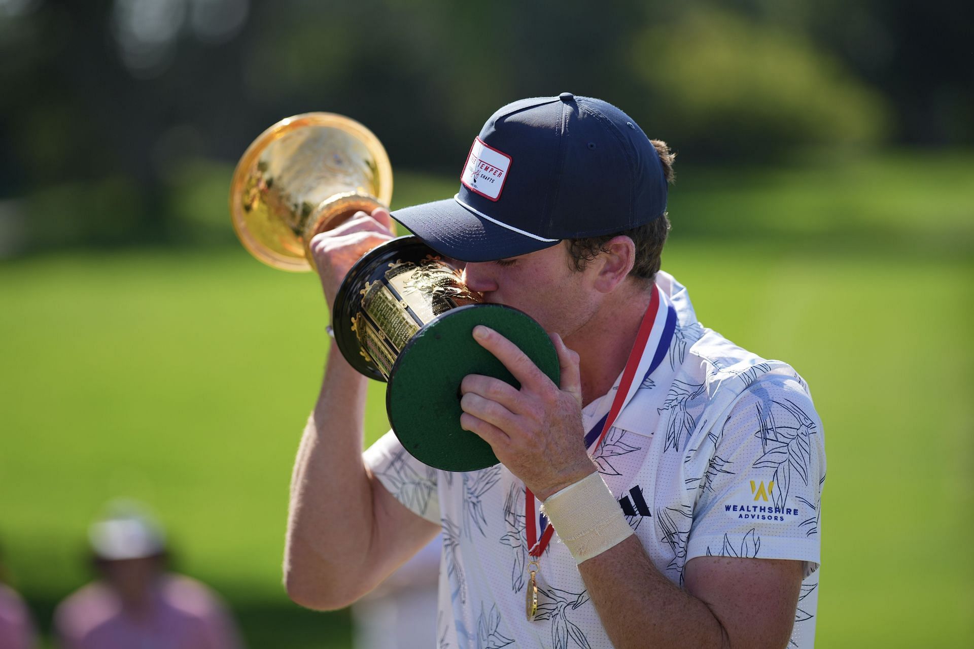 Nick Dunlap after winning the U.S. Amateur Championship Final (Image via Getty)