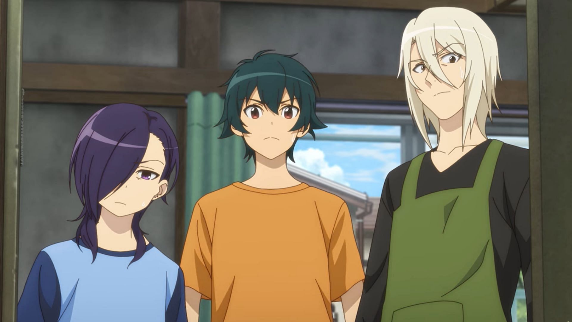 Urushihara, Maou, and Ashiya in The Devil is a Part-Timer