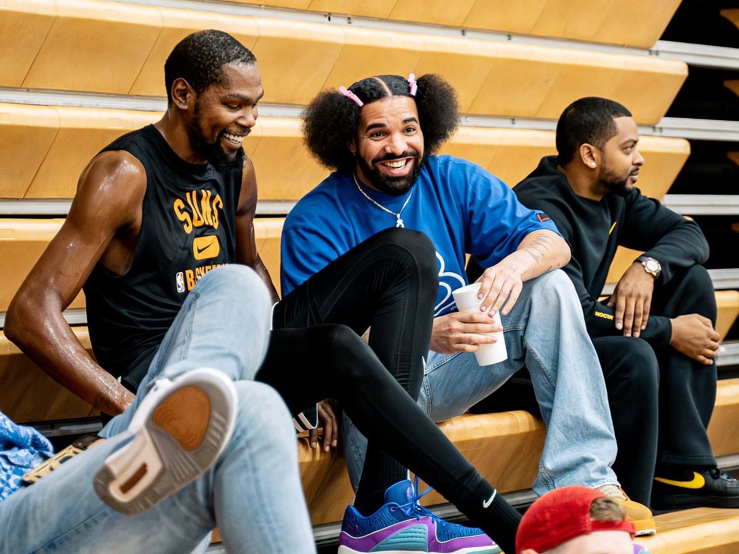 Drake with NBA superstar Kevin Durant