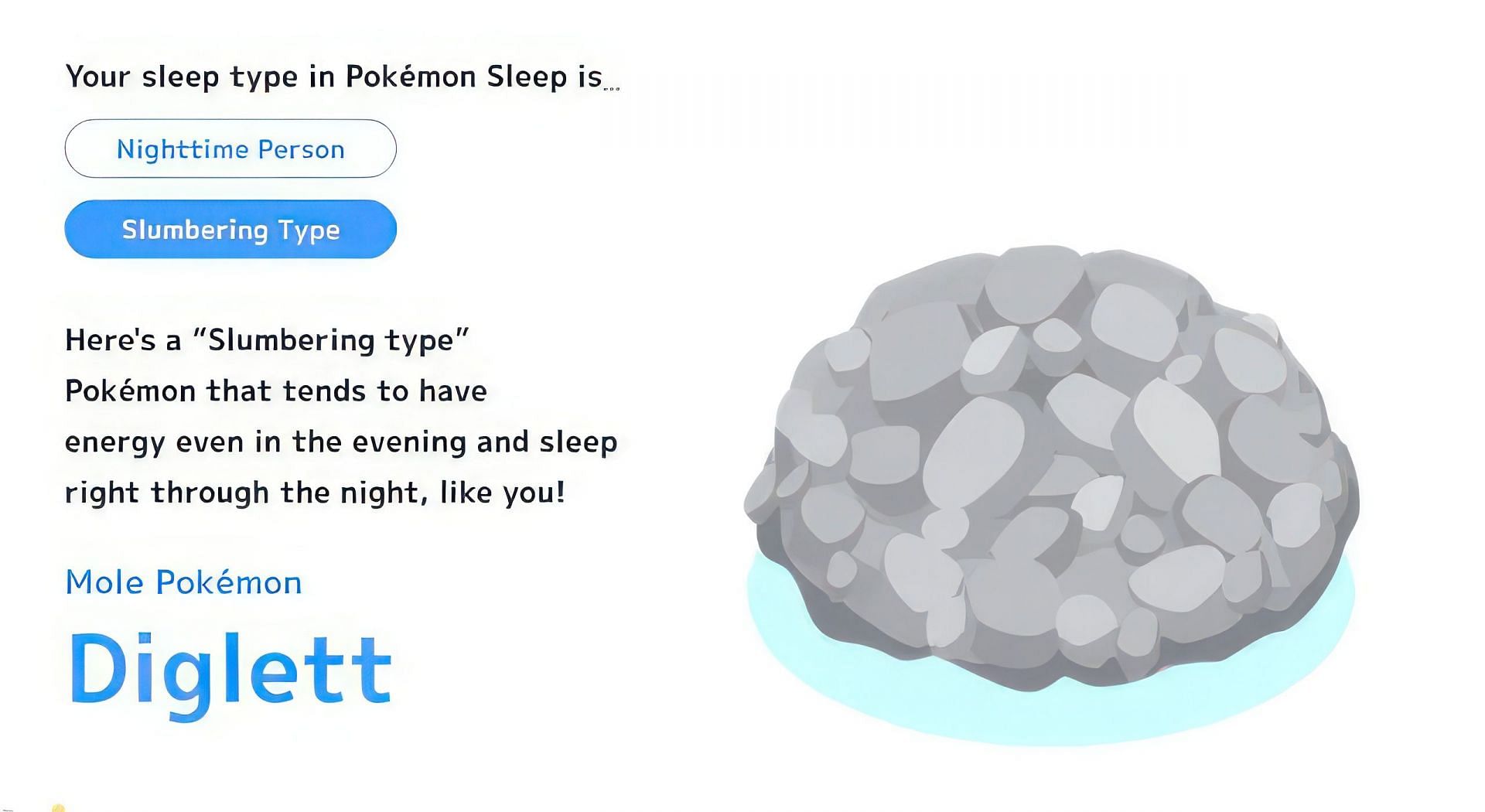 Deep sleep describes Slumbering sleep type in the game (Image via The Pokemon Company)
