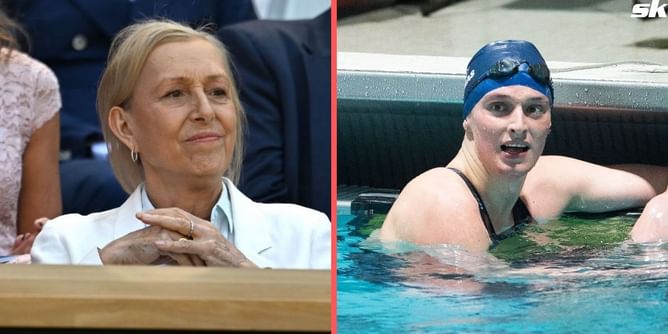 "Effing irresponsible" - Martina Navratilova furious as swimmer Riley Gaines is told to simply not look at transgender colleague Lia Thomas' genitals