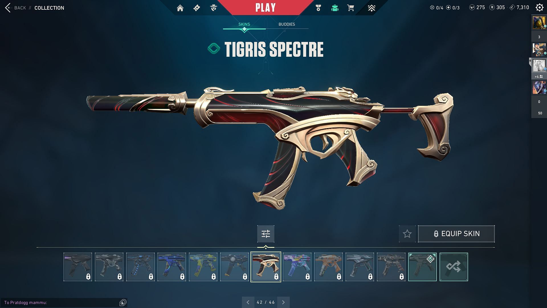 Tigris Spectre (Image via Sportskeeda and Riot Games)