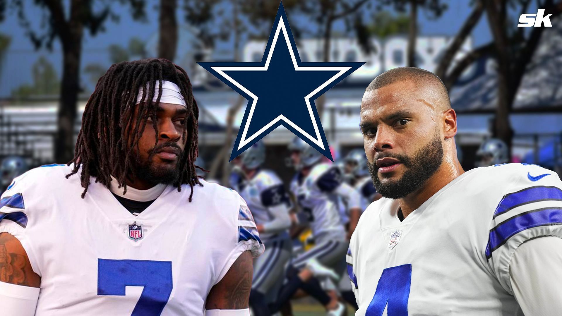 Trevon Diggs trash talks Dak Prescott at Cowboys practice