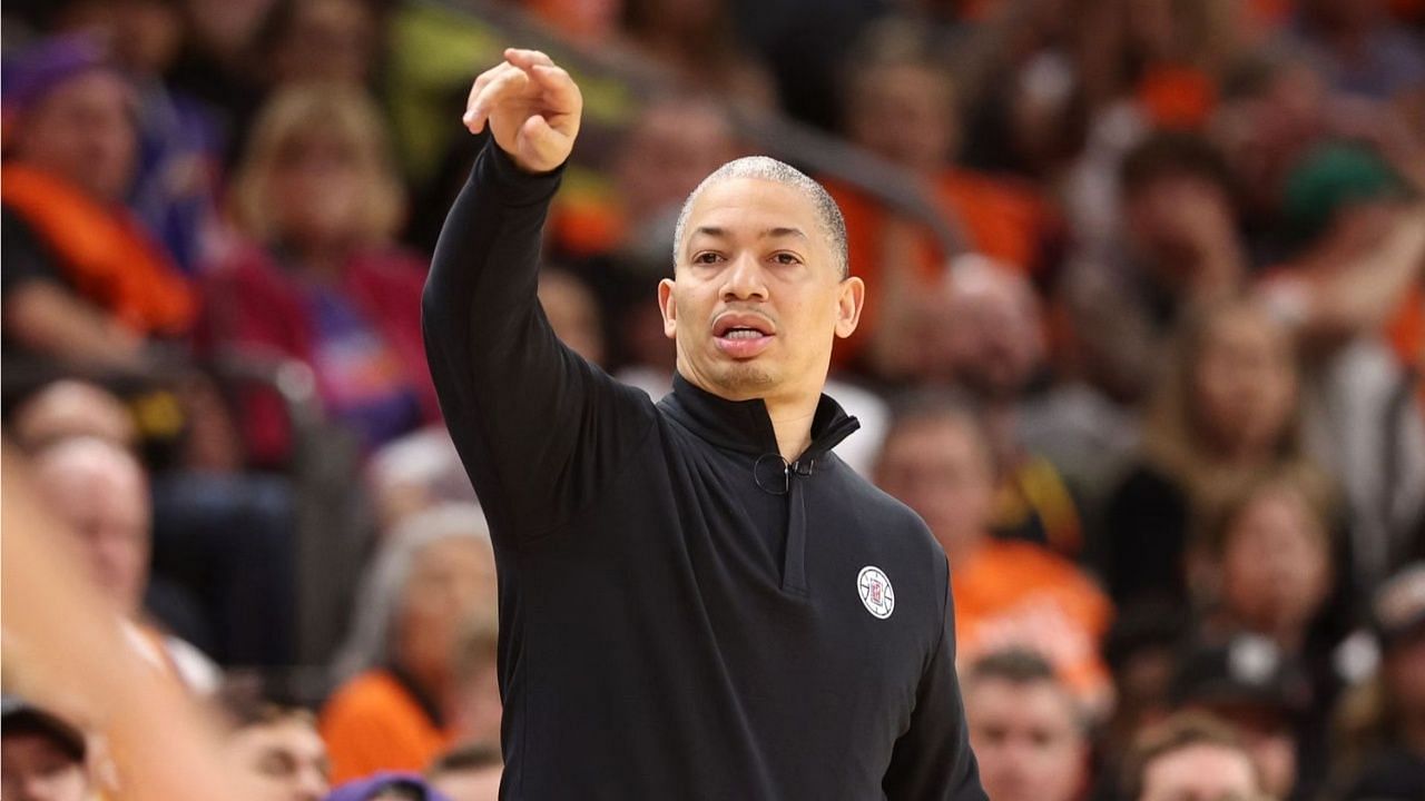 Ty Lue coaching the LA Clippers.