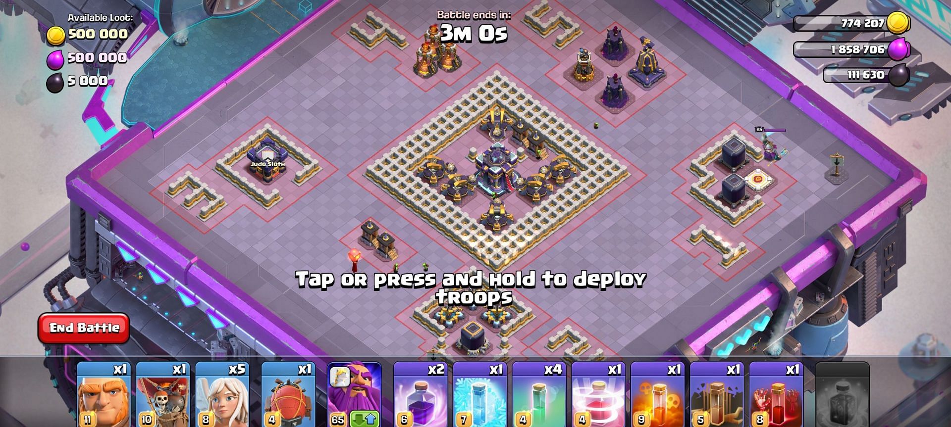 Assess the Base before attacking (Image via Clash of Clans)