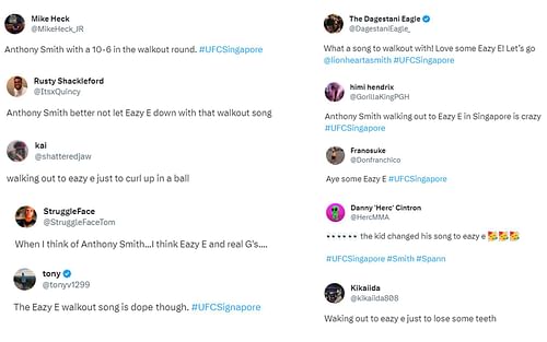 Fan reactions to Smith's walkout on Eazy-E Song