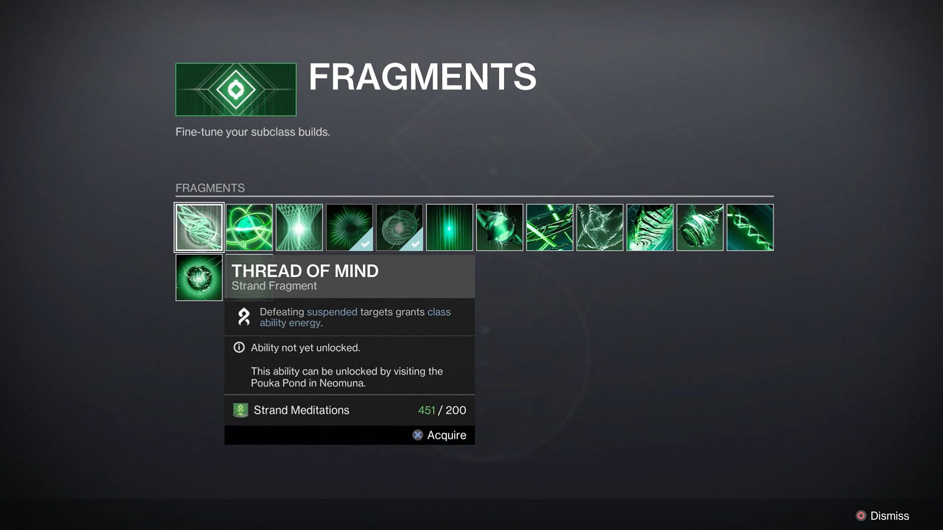 One can avail class ability energy using this Fragment (Image via Destiny 2)