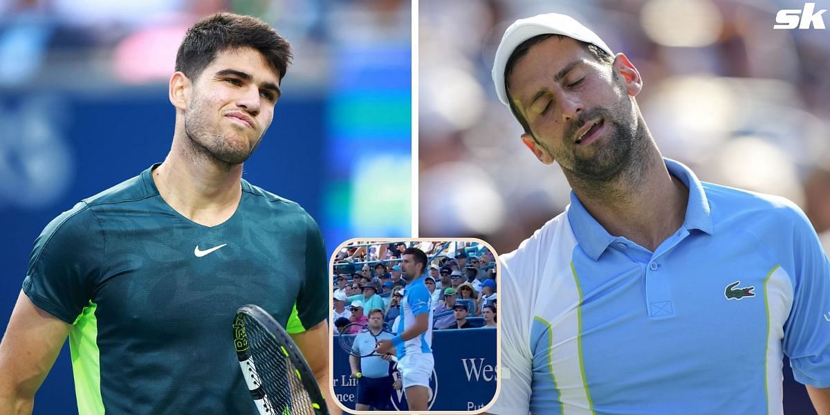 Carlos Alcaraz and Novak Djokovic