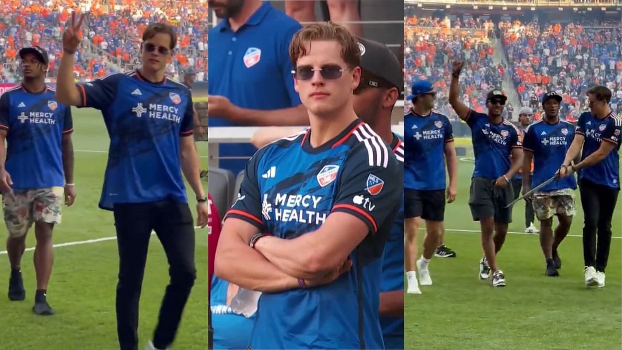 Joe Burrow and Bengals crew cheer for FC Cincinnati as Lionel Messi puts on a clinic for Inter Miami