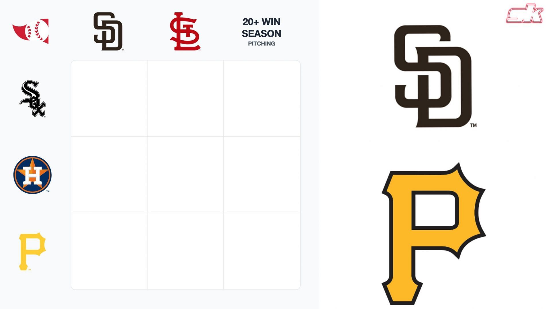 MLB Immaculate Grid August 16 answers the Pirates players to have also played for the Padres
