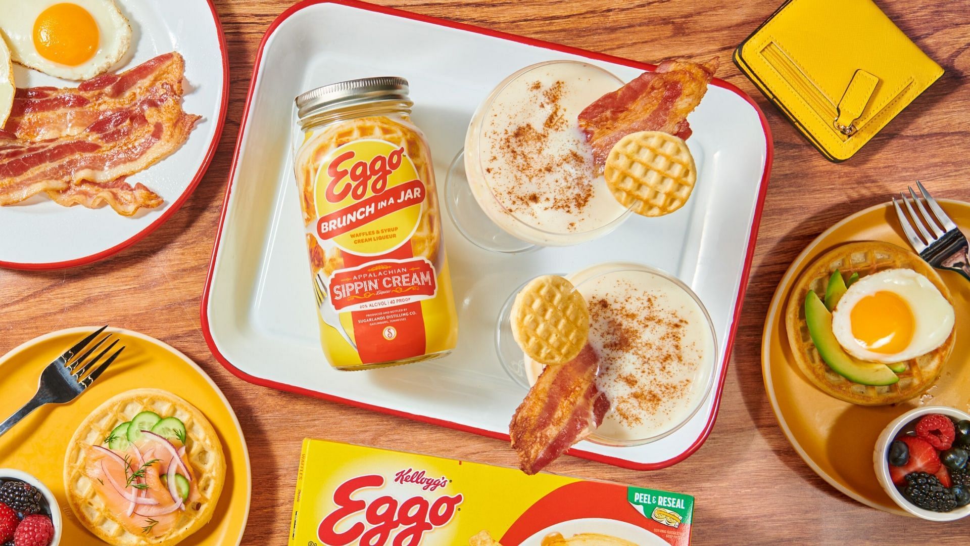 The EGGO Brunch in a Jar Sippin&#039; Cream liqueur can only be purchased by individuals aged 21 years or older (Image via Kellog&#039;s)