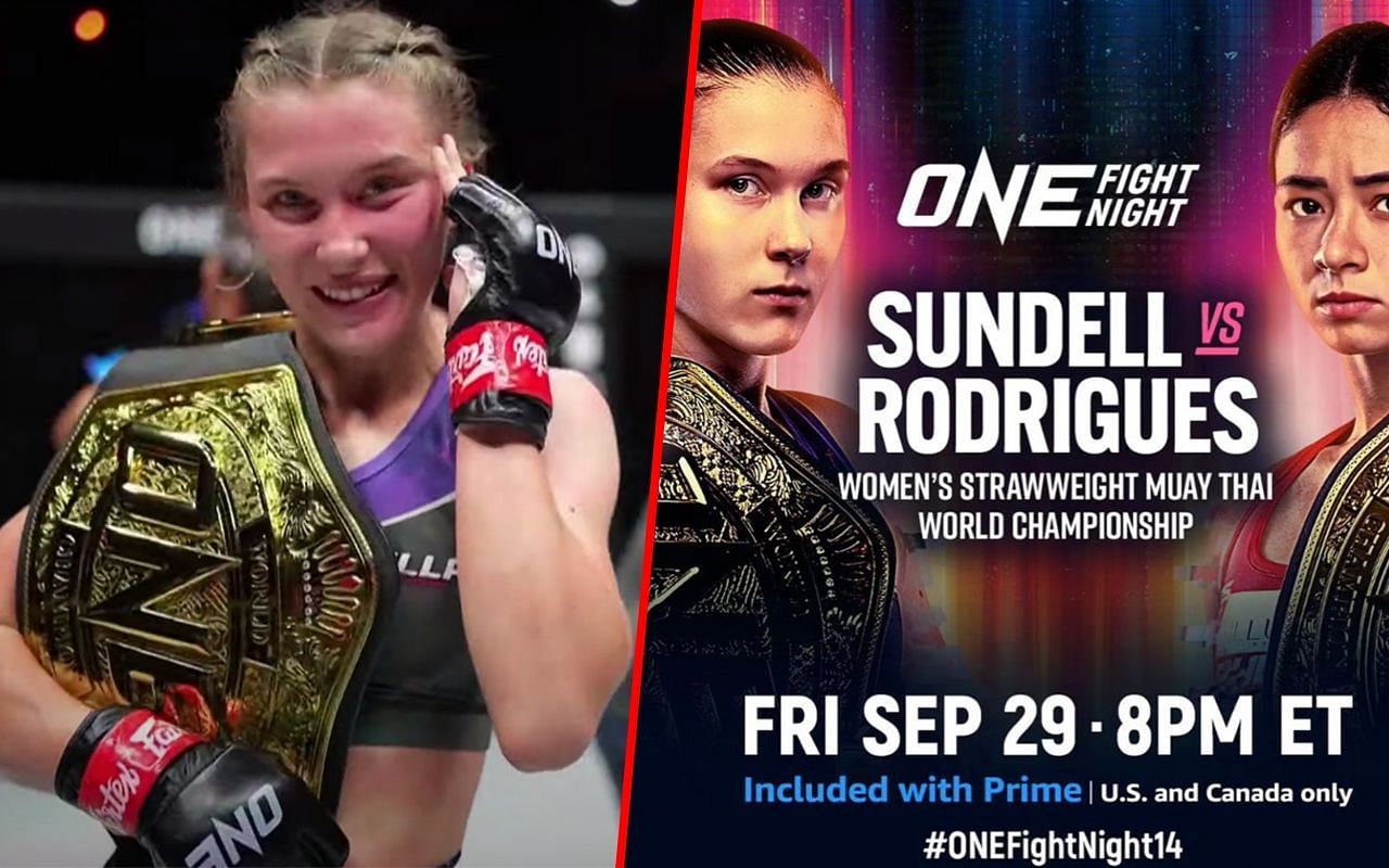 Smilla Sundell vs. Allycia Hellen Rodrigues for ONE Fight Night 14 [Credit: ONE Championship]