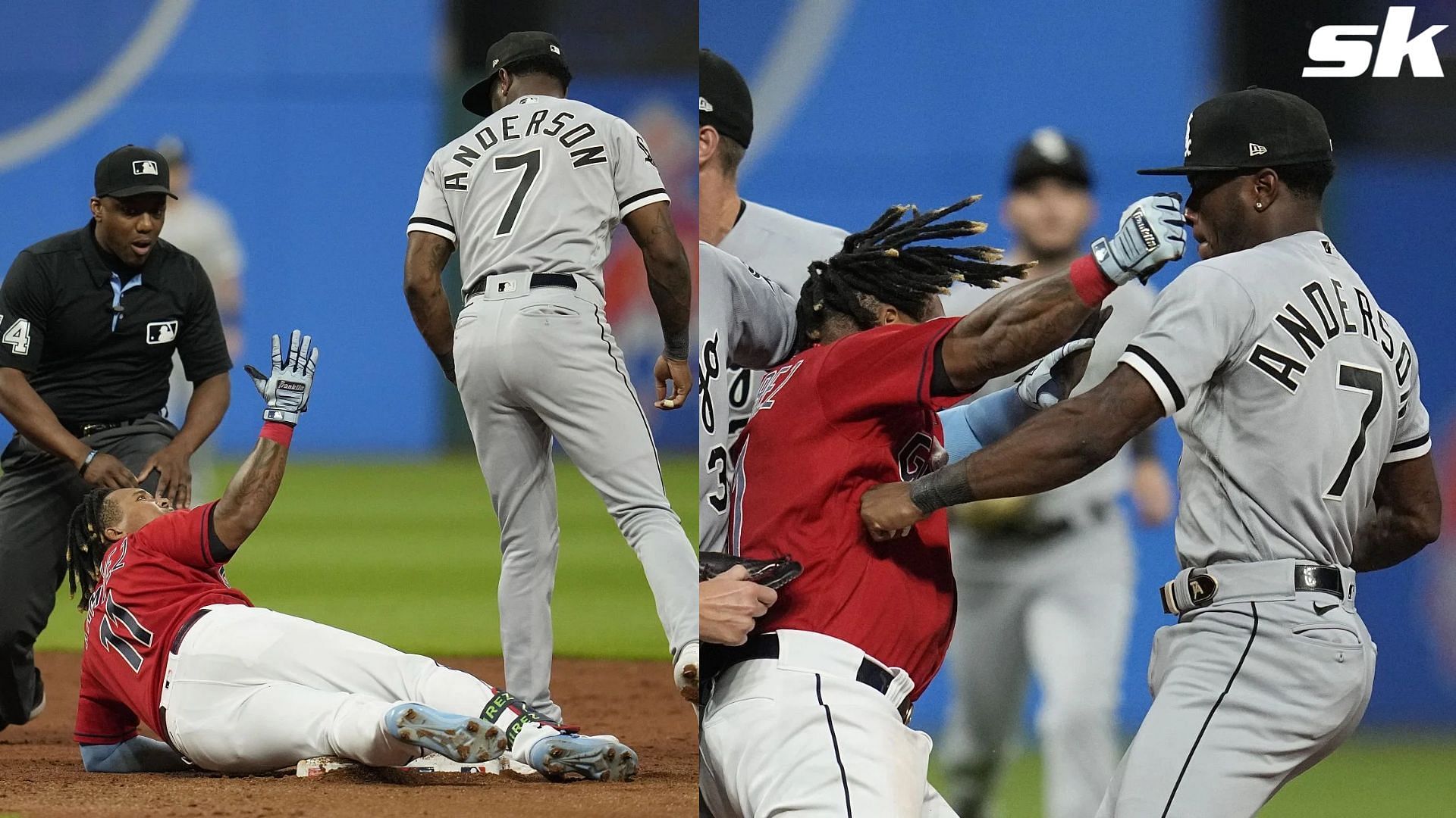 Why were Tim Anderson and Jose Ramirez ejected? Punches thrown as Guardians  vs White Sox gets heated