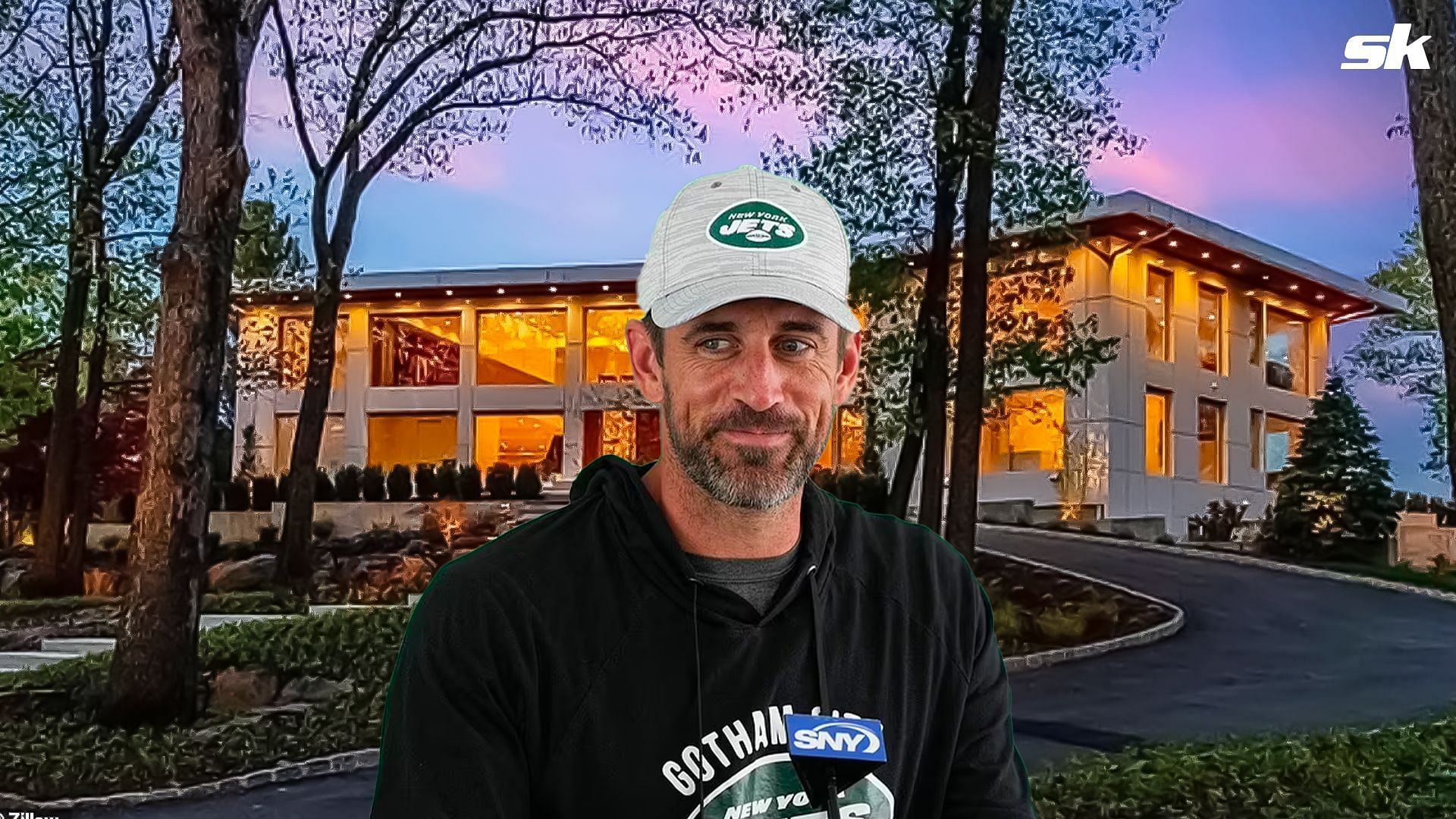 QB Aaron Rodgers and his new $9.5 million New Jersey mansion