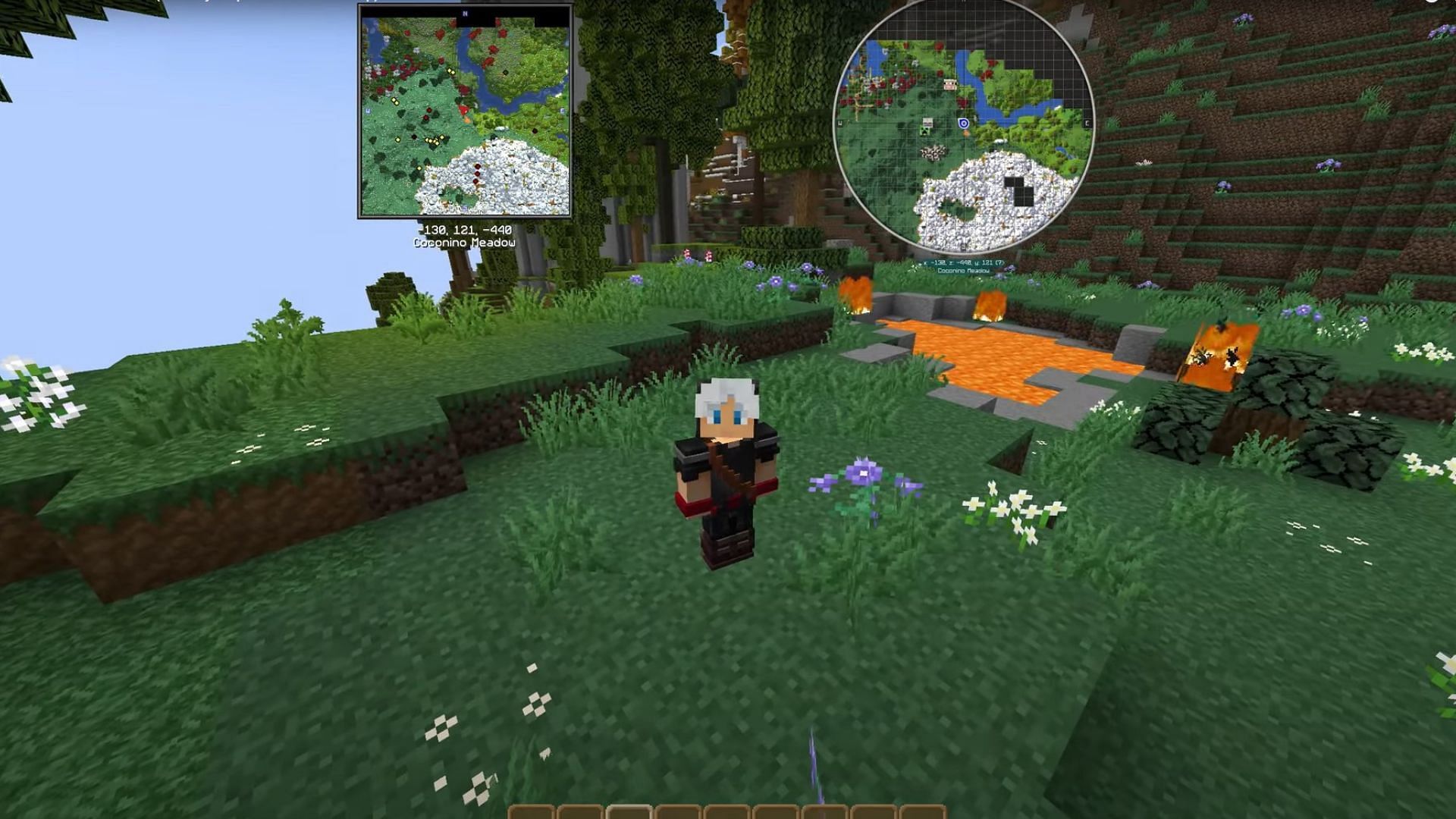 Xaero&#039;s minimap mod (Image via Mojang Studios)