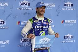 “They have to worry about the 99” - Daniel Suarez ‘doesn’t care’ about fellow playoff spot rivals after winning pole position in Indy