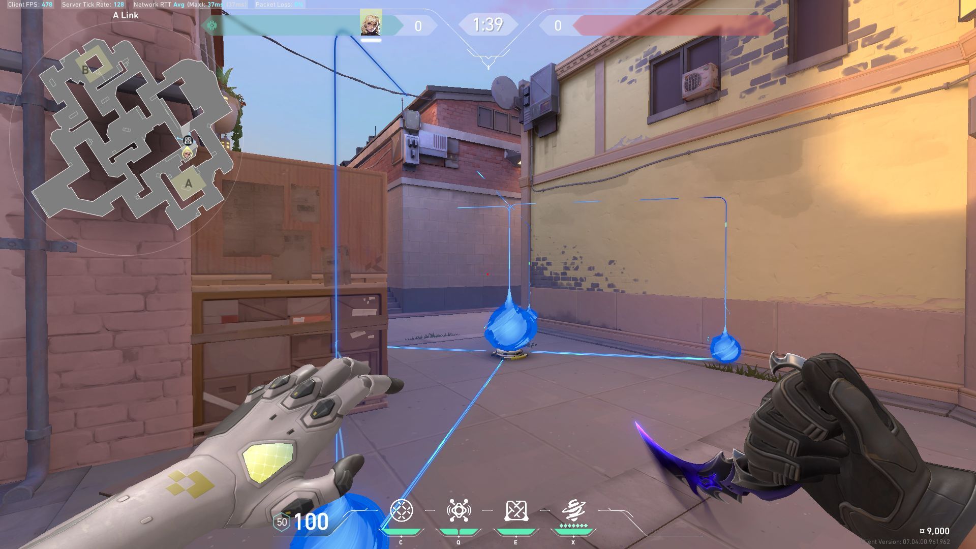 Barrier Mesh position in A-link (Image via Riot Games)