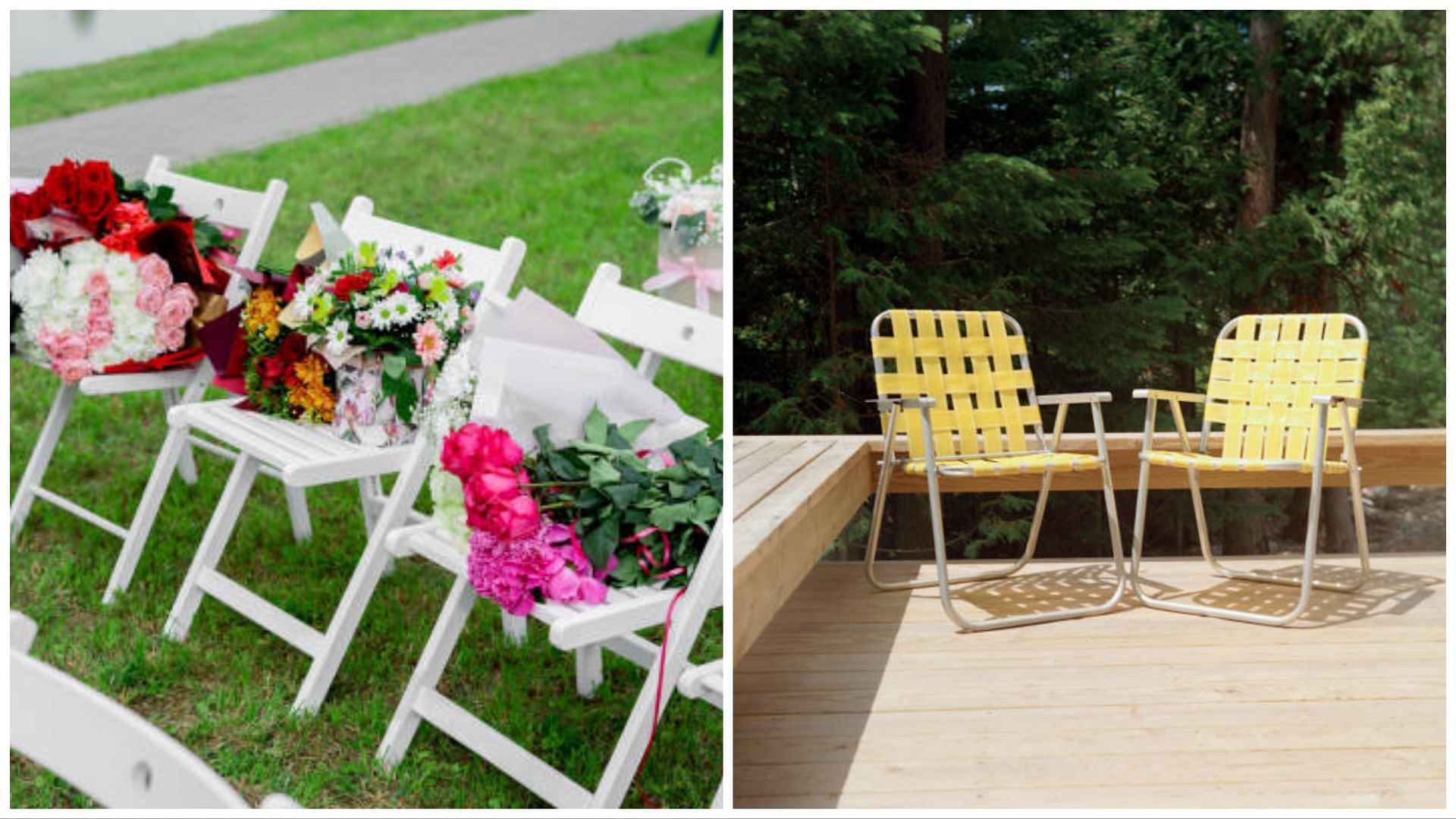 Folding chairs have been improvised over time (Image via Getty Images)