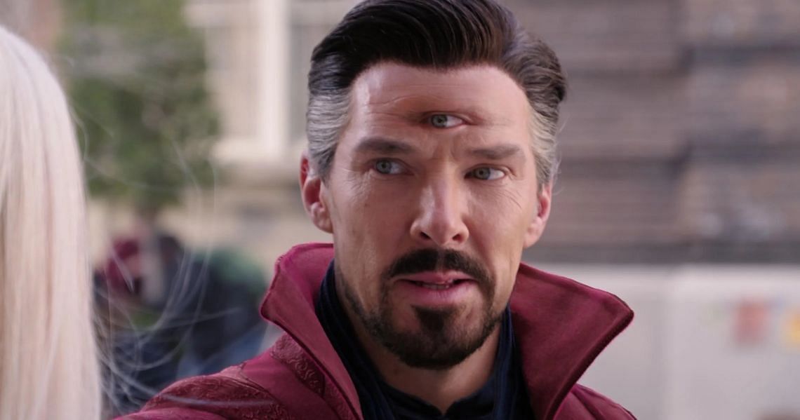 Dr. Strange in the post credit scene of  &quot;Doctor strange in the multiverse of madness&quot; (Image via MCU)