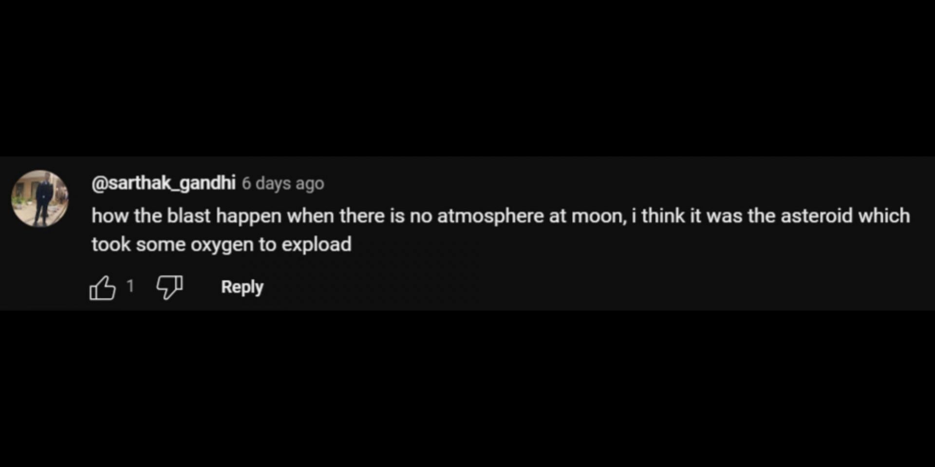 Internet reacts to viral CGI video of an asteroid hitting Earth&#039;s natural satellite. (Image via YouTube/Diego Sinclair)