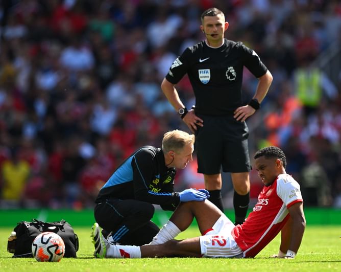 Arsenal fear the worst as Jurrien Timber could be out with ACL injury - Reports