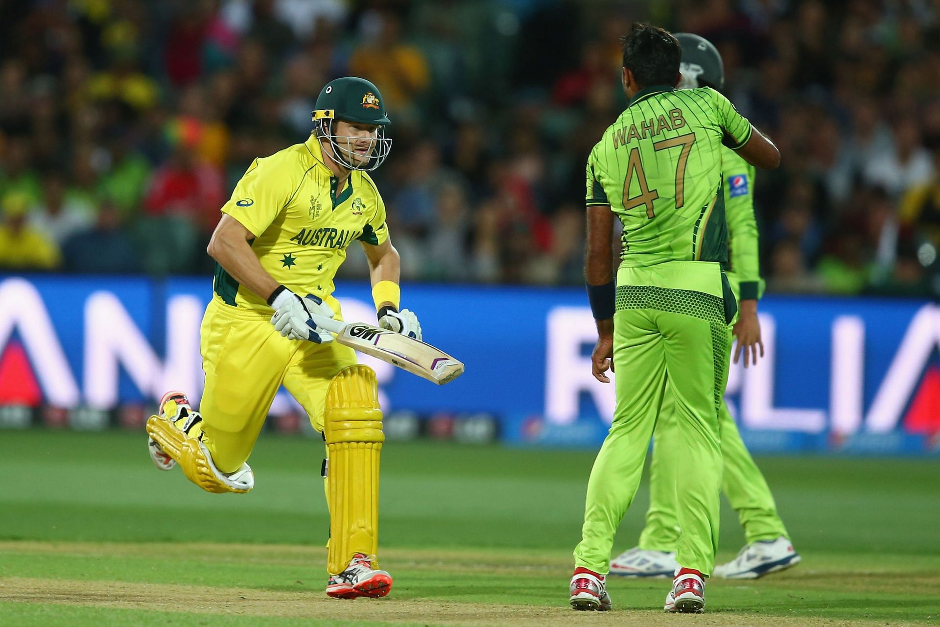 Shane Watson survived the fiery spell to take Australia to victory. (Pic: Getty Images)