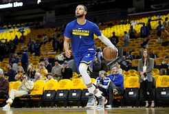 Watch: Steph Curry completes his ridiculous "full-court star" drill and puts up 8/10 casually