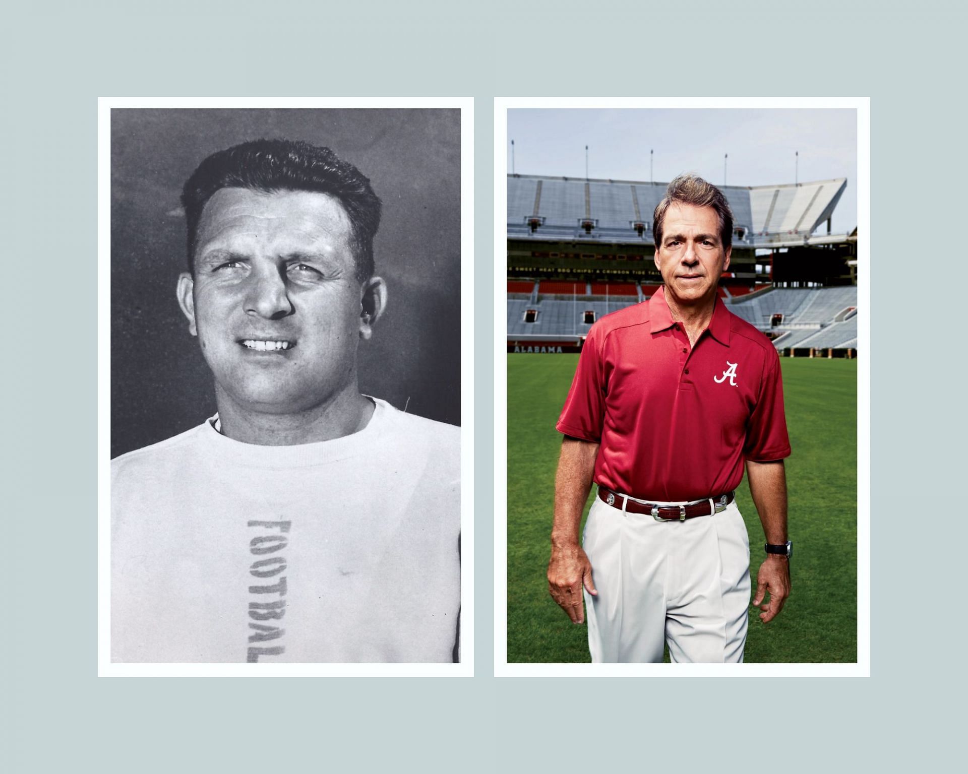 Legendary football coaches, Lou Saban and Nick Saban