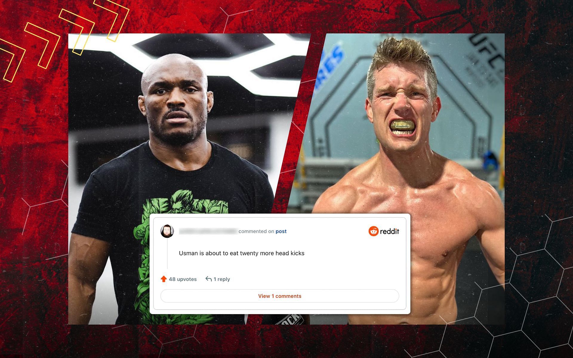 Fans react to potential Kamaru Usman vs. Stephen Thompson fight [ Image credtis: @wonderboymma &amp; @usman84kg on Instagram]