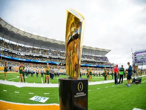 NCAA championship trophy