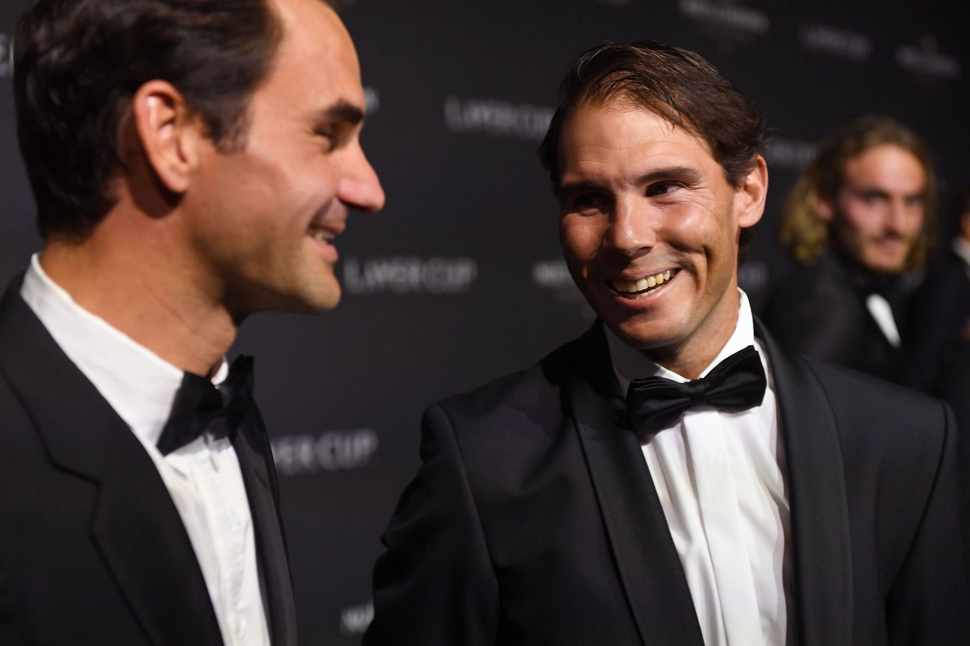 Rafael Nadal with Roger Federer: Laver Cup 2019