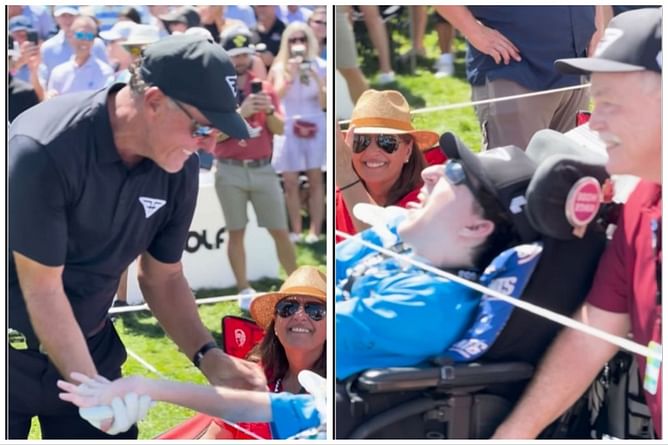“Phil Mickelson> Rory McIlroy and it’s not close”– Fans react to ‘nice guy’ Mickelson’s heartfelt gesture with a special fan at LIV Golf Bedminster