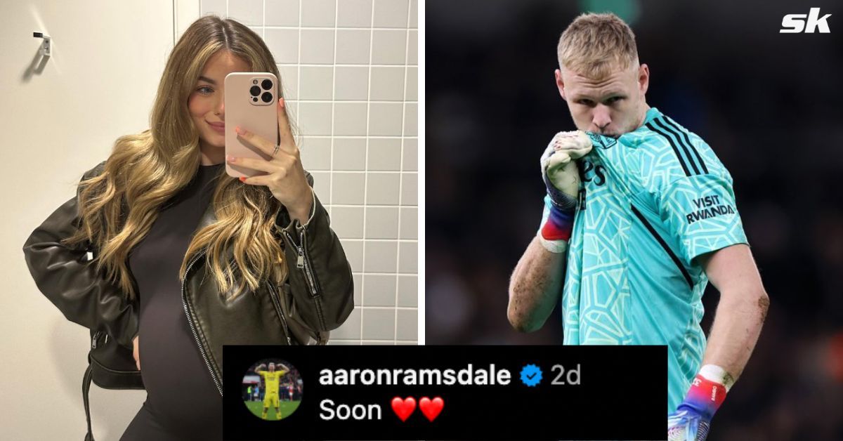 Aaron Ramsdale and his wife, Georgina Ramsdale