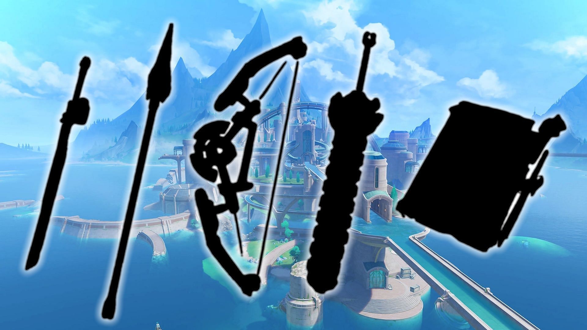 The silhouettes of the new leaked weapons