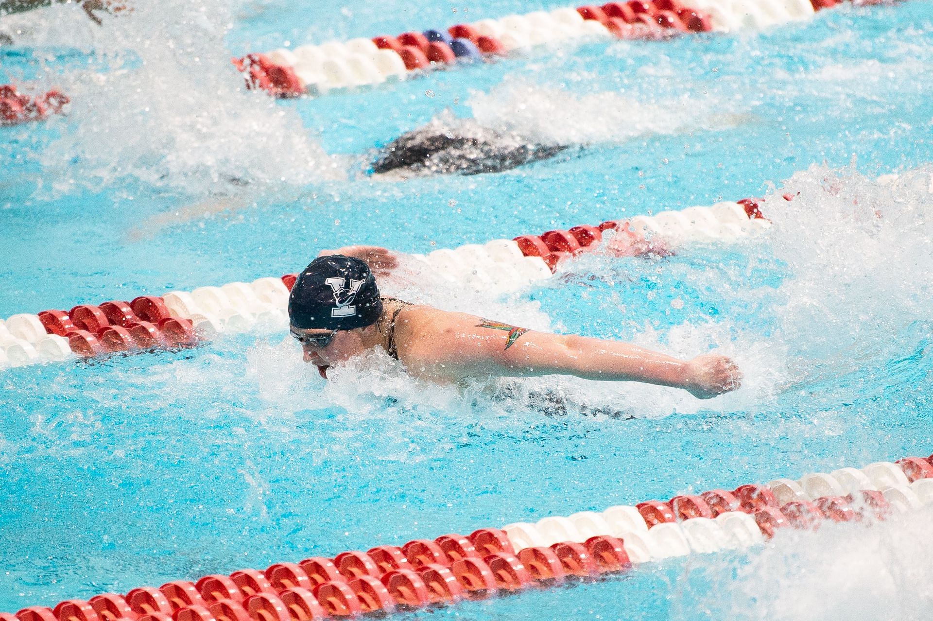 Iszac Henig at 2022 Ivy League Women&#039;s Swimming and Diving Championships