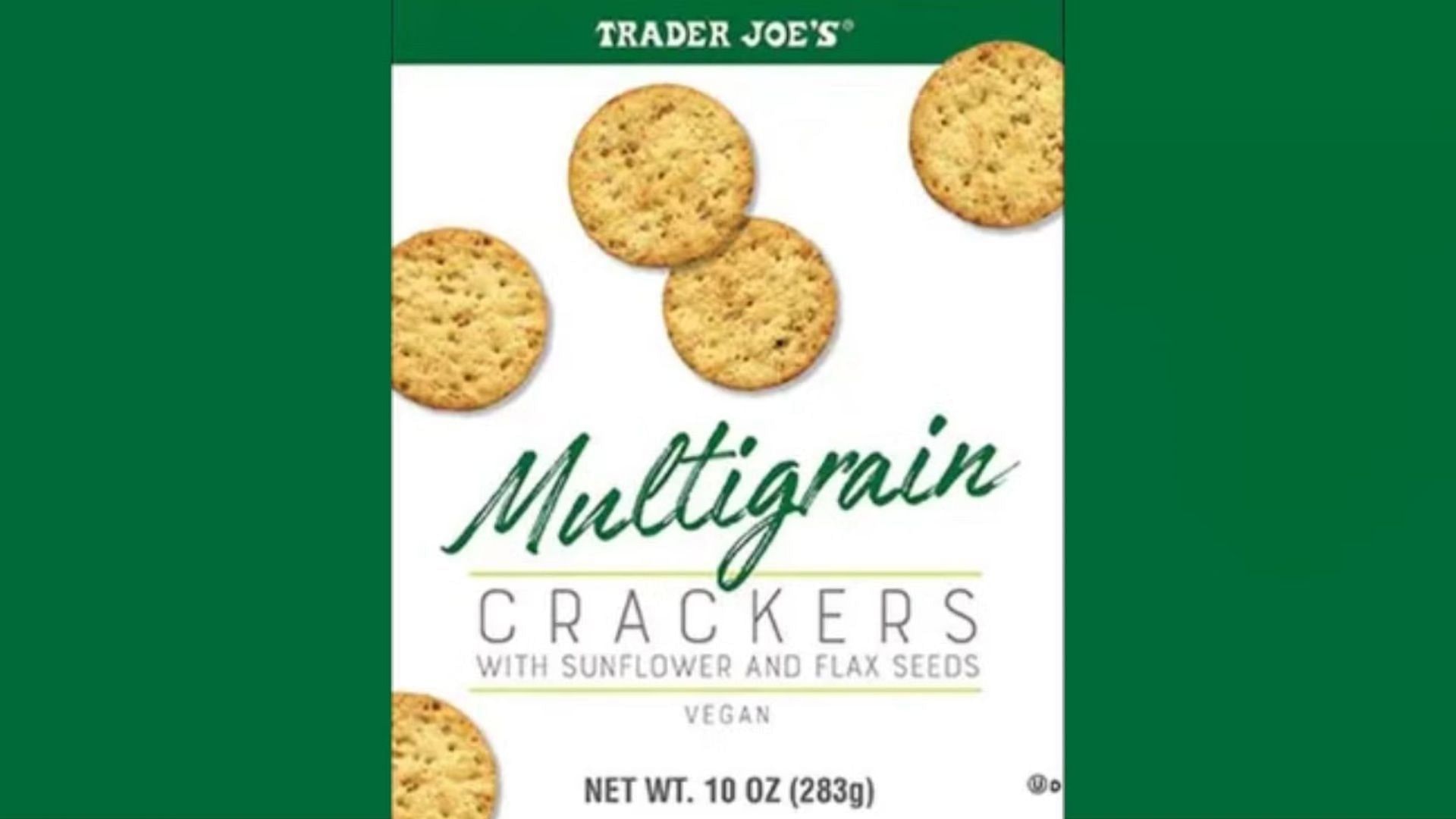 The recalled Multigrain Crackers may be contaminated with metals (Image via Trader Joe&rsquo;s)