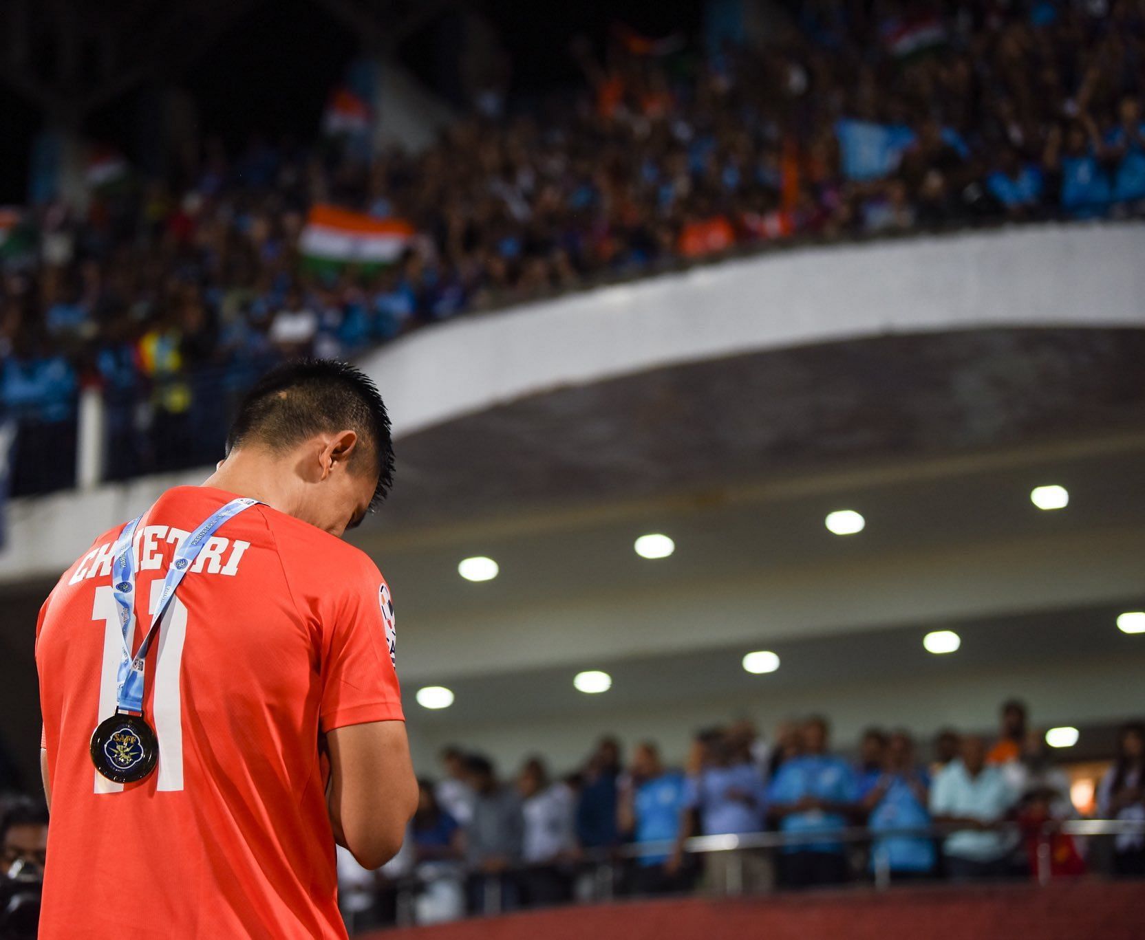 Sunil Chhetri has scored 92 international goals for India.